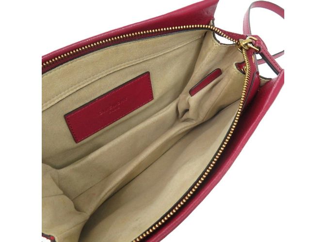 Borsa a Spalla in Pelle 2 in 1 Givenchy CROSS3 Bordò - vista 7