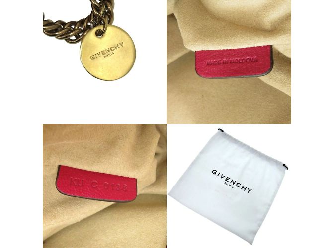 Borsa a Spalla in Pelle 2 in 1 Givenchy CROSS3 Bordò - vista 9