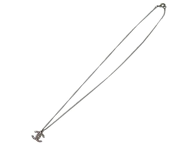 Collana in strass argento Chanel Coco Mark - vista 5