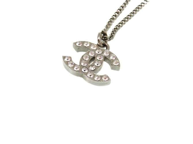 Collana in strass argento Chanel Coco Mark - vista 6