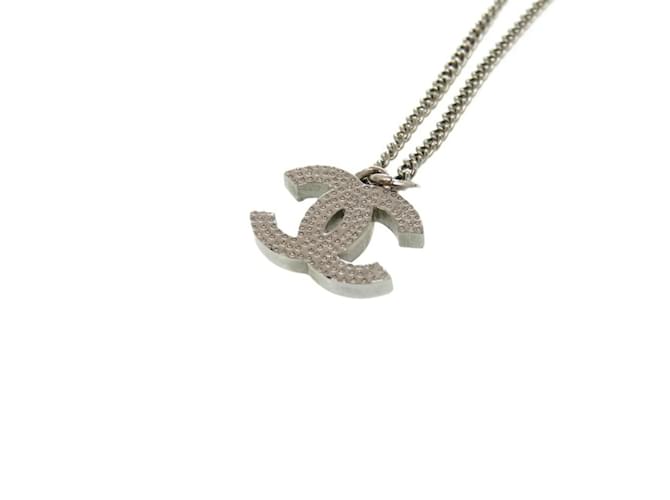 Collana in strass argento Chanel Coco Mark - vista 7