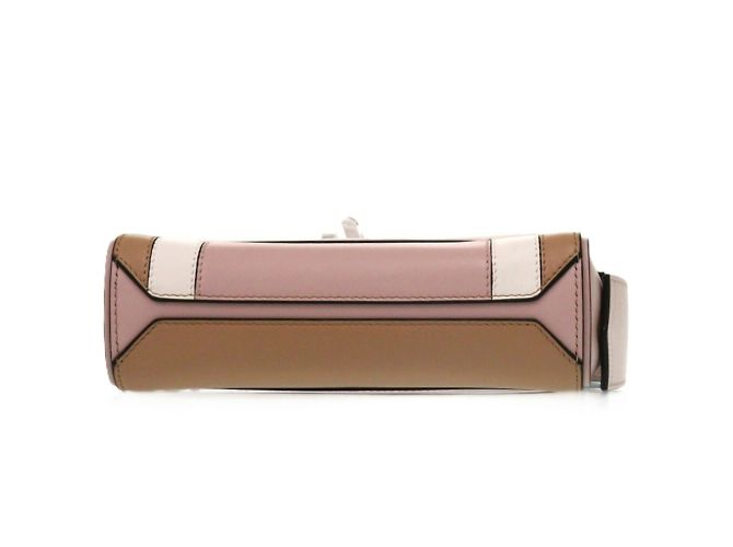 Borsa a Spalla in Pelle Eden di Givenchy Marrone Rosa Bianco - vista 4