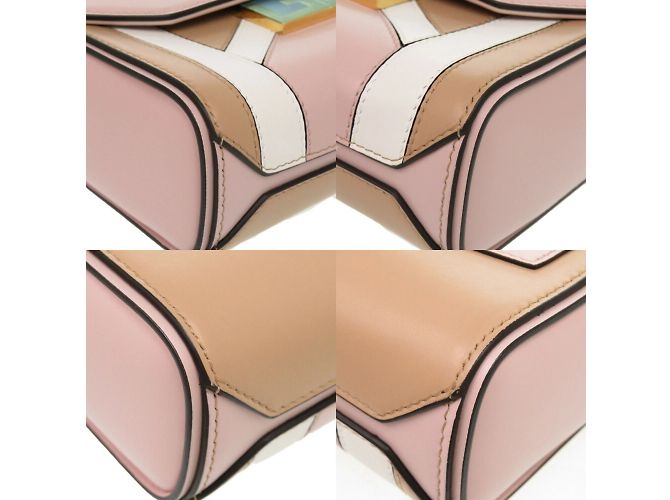 Borsa a Spalla in Pelle Eden di Givenchy Marrone Rosa Bianco - vista 5