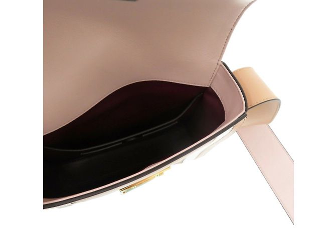 Borsa a Spalla in Pelle Eden di Givenchy Marrone Rosa Bianco - vista 7