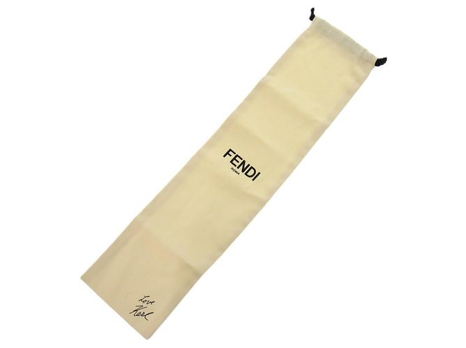 Fendi Karlito Leather Shoulder Strap Black White - view 10