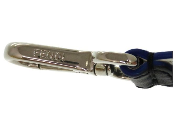 Fendi Karlito Leather Shoulder Strap Black White - view 9