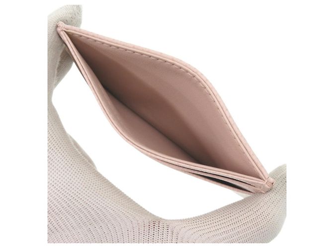 Tarjetero de cuero rosa Christian Dior - vista 6