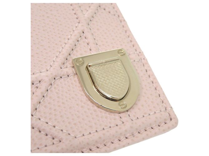 Tarjetero de cuero rosa Christian Dior - vista 7