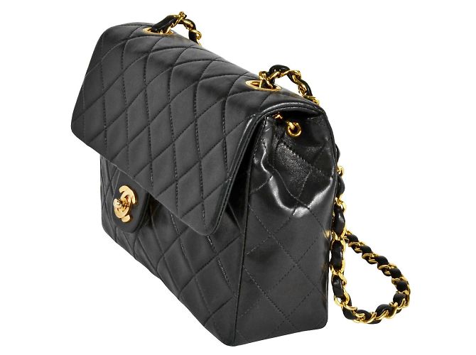 Borsa a Spalla Chanel Mini Matelassé 20 Nero - vista 2
