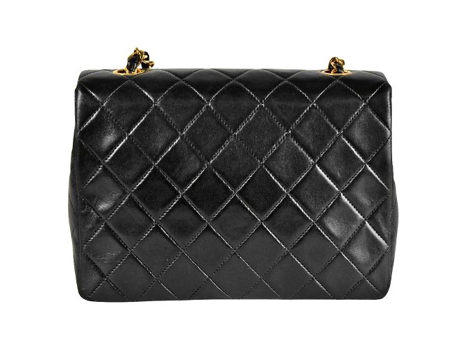 Borsa a Spalla Chanel Mini Matelassé 20 Nero - vista 3