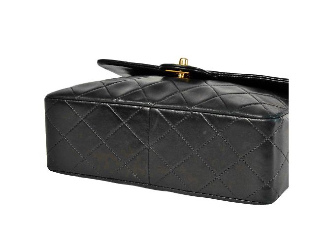 Borsa a Spalla Chanel Mini Matelassé 20 Nero - vista 4