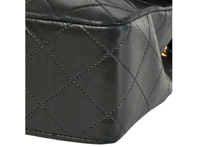 Borsa a Spalla Chanel Mini Matelassé 20 Nero - vista 5