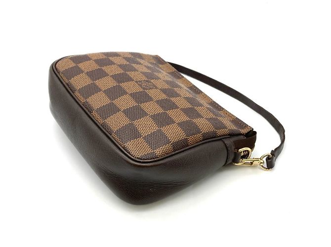 Pochette de mano Louis Vuitton Truth Makeup Castaño Damier ebene - vista 5