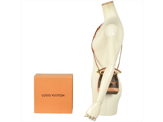 Noe Borsa a Spalla Nano Noé Louis Vuitton Marrone Monogramma - vista 2