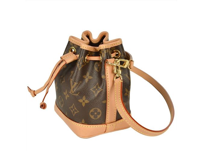 Noe Borsa a Spalla Nano Noé Louis Vuitton Marrone Monogramma - vista 3