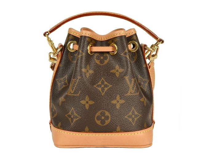Noe Borsa a Spalla Nano Noé Louis Vuitton Marrone Monogramma - vista 4