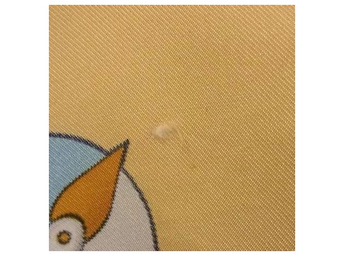 Sciarpa Hermès Carré 90 Gronland Cane Eskimo della Groenlandia Multicolore Beige - vista 4