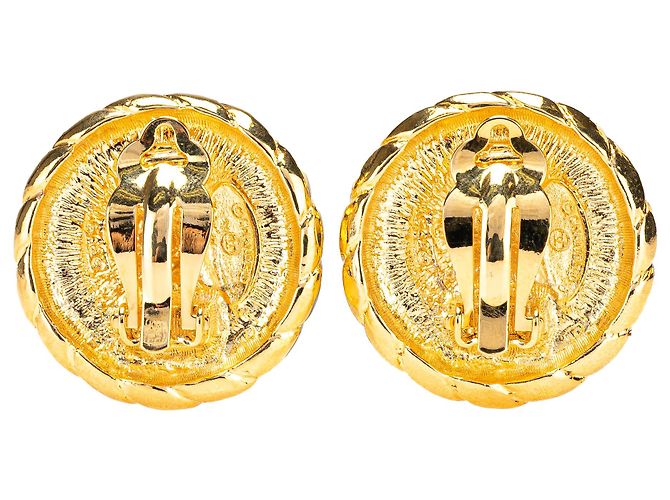 Orecchini a clip CC in oro placcato di Chanel D'oro - vista 2
