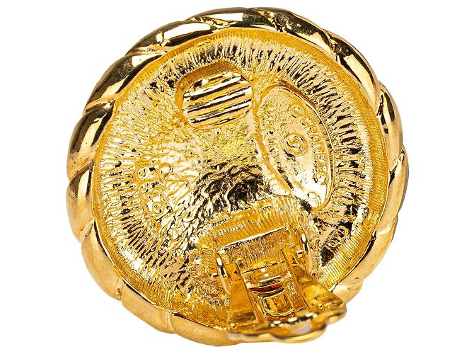 Orecchini a clip CC in oro placcato di Chanel D'oro - vista 3