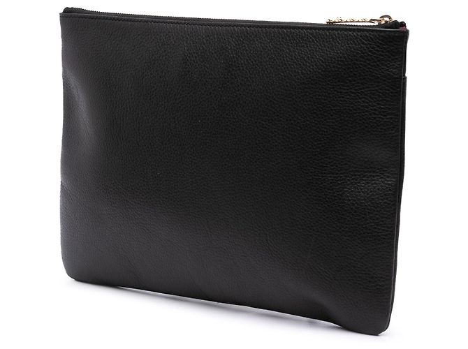Clutch Neo Executive in pelle di vitello nera Chanel Nero - vista 2