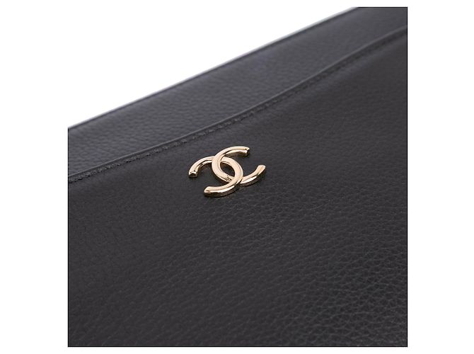 Clutch Neo Executive in pelle di vitello nera Chanel Nero - vista 7