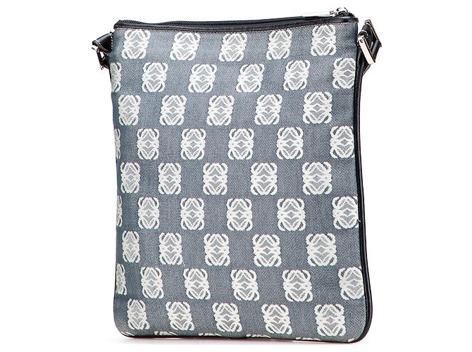 LOEWE Graue Anagramm-Canvas Umhängetasche Braun - Ansicht 2