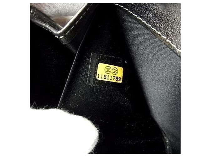Portafoglio lungo in pelle grigia Chanel Marrone - vista 6