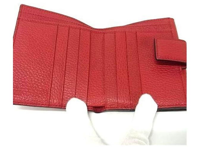 Portafoglio bi-fold Gucci Interlocking G Rosso - vista 3