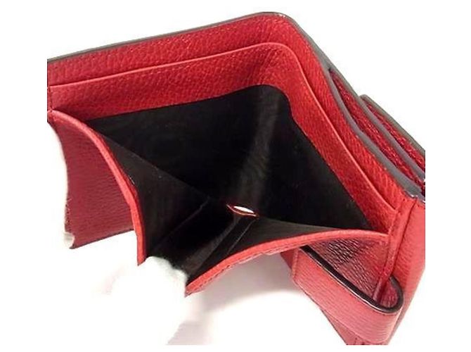 Portafoglio bi-fold Gucci Interlocking G Rosso - vista 4