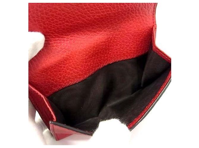 Portafoglio bi-fold Gucci Interlocking G Rosso - vista 5