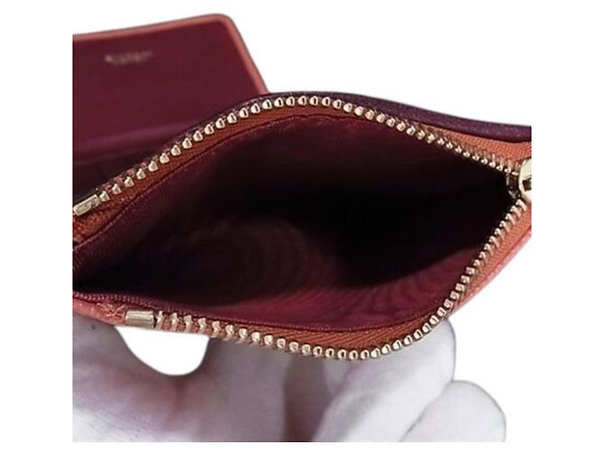 Bulgari Bvlgari Orange Leather Women's Tri-fold Wallet - view 5