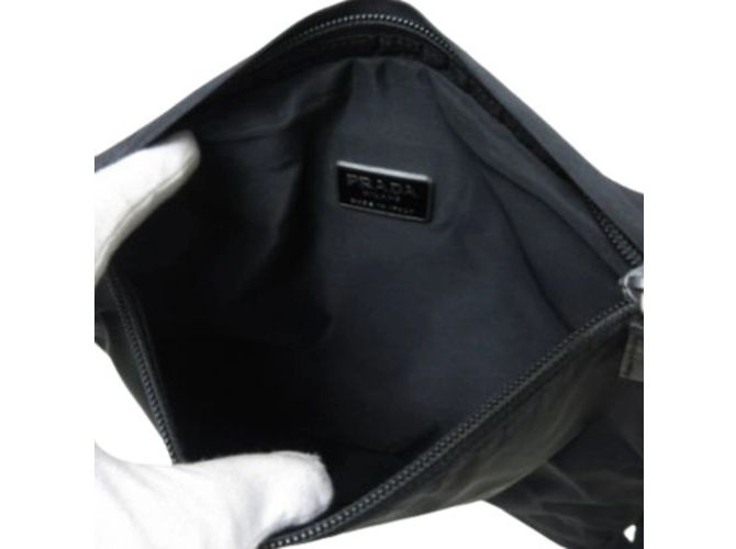 Borsa a Spalla Triangle Prada Nero - vista 8