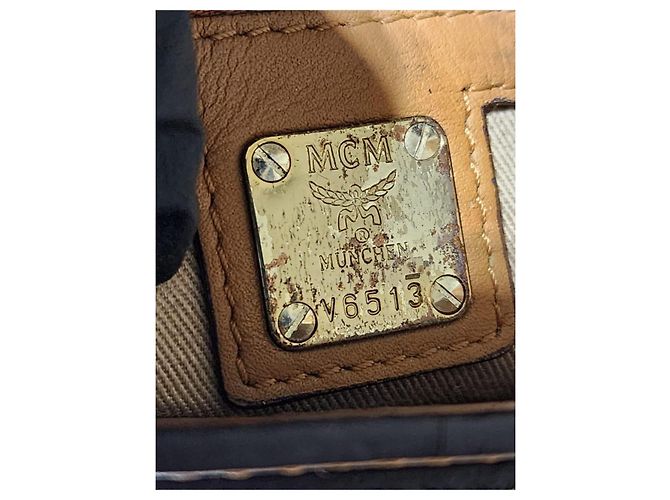 Borsa a spalla con cintura MCM Small Patricia Visetos marrone - vista 10