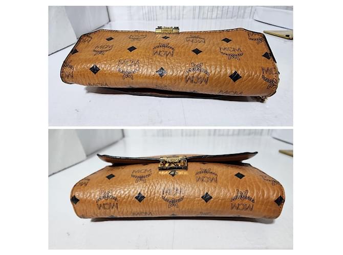 Borsa a tracolla MCM Visetos Millie Marrone - vista 11