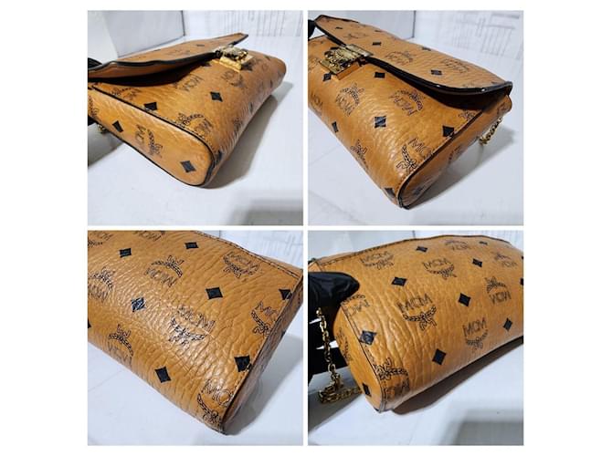 Borsa a tracolla MCM Visetos Millie Marrone - vista 12