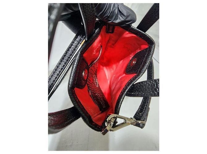 Borsa a tracolla mini in pelle MCM Color Splash Logo Nera Nero - vista 14