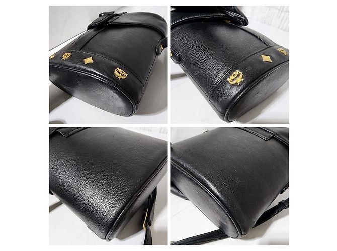 MCM Vintage Nieten Eimer Tasche Schwarz - Ansicht 11