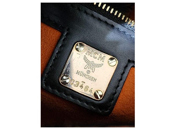 MCM Visetos Piccola Borsa Crossbody/Spalla Patricia Nera Nero - vista 10