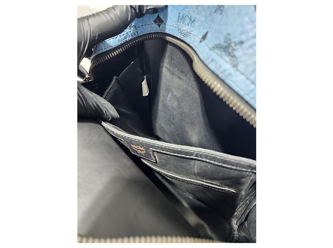 MCM Visetos Piccola Borsa Crossbody/Spalla Patricia Nera Nero - vista 13