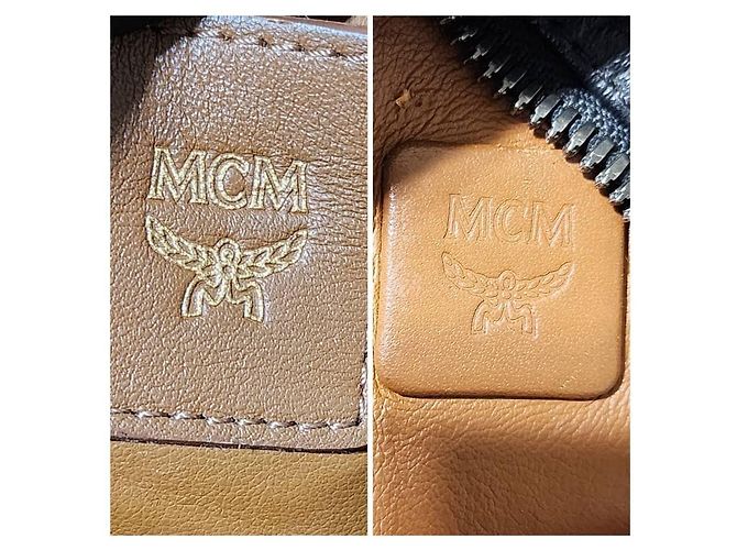 MCM Visetos Stark Leather Backpack Black - view 11