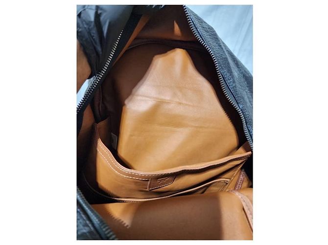 MCM Visetos Stark Leather Backpack Black - view 13