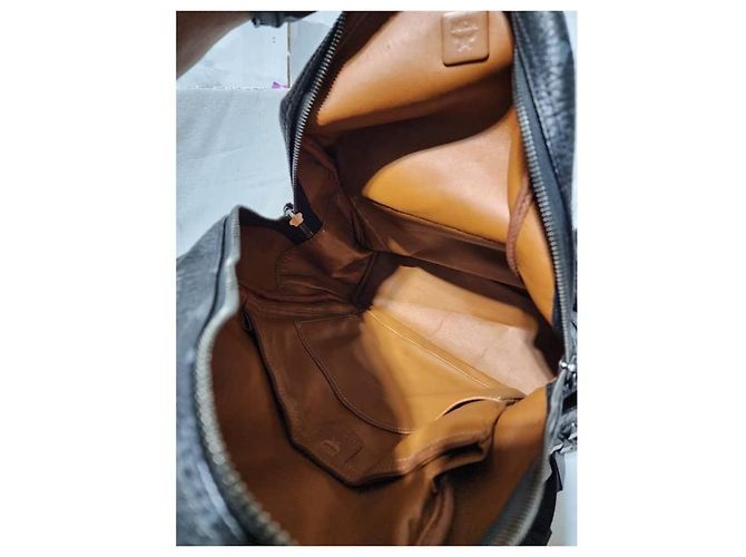 MCM Visetos Stark Leather Backpack Black - view 14