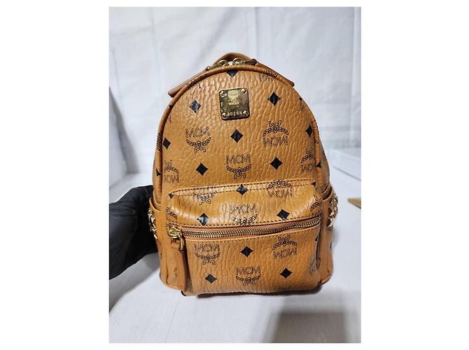 MCM Stark Zaino Medio con Borchie Laterali Marrone - vista 12