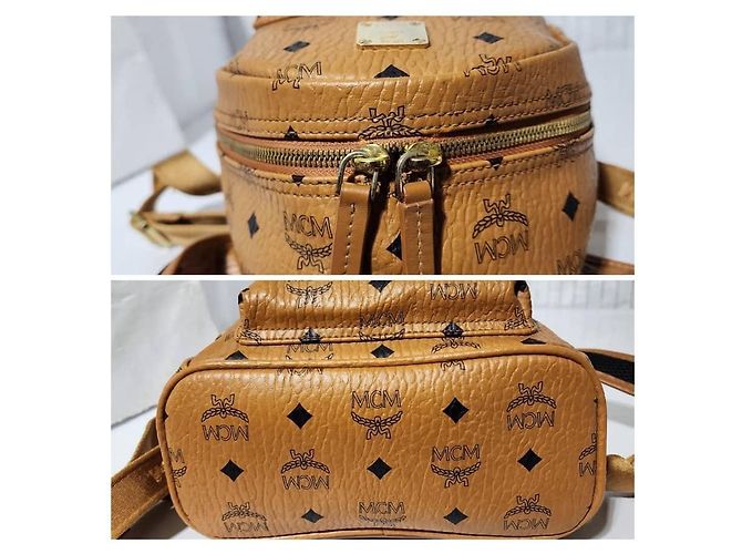 MCM Stark Zaino Medio con Borchie Laterali Marrone - vista 5