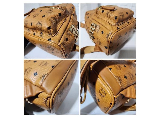 MCM Stark Zaino Medio con Borchie Laterali Marrone - vista 8
