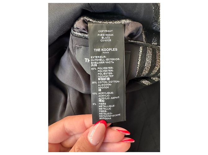 Metallic Kurzes Blazer-Set The Kooples - Ansicht 3