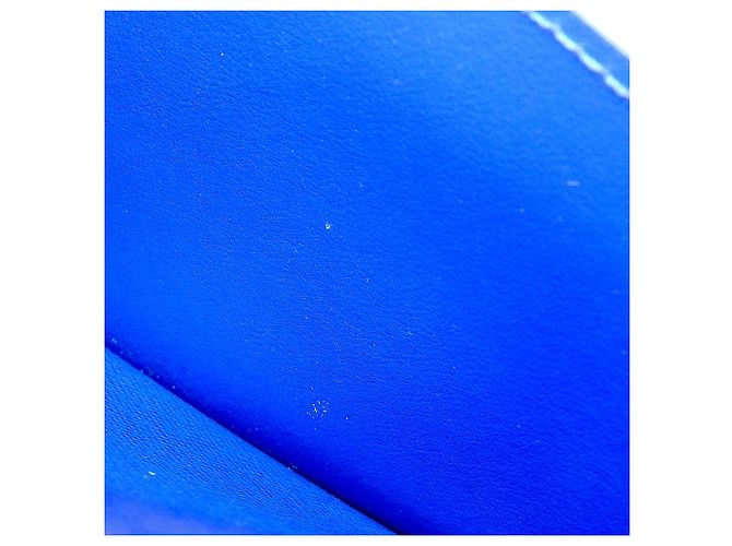 Carteira longa em couro Taiga Louis Vuitton M30791 Preto Azul - vista 9