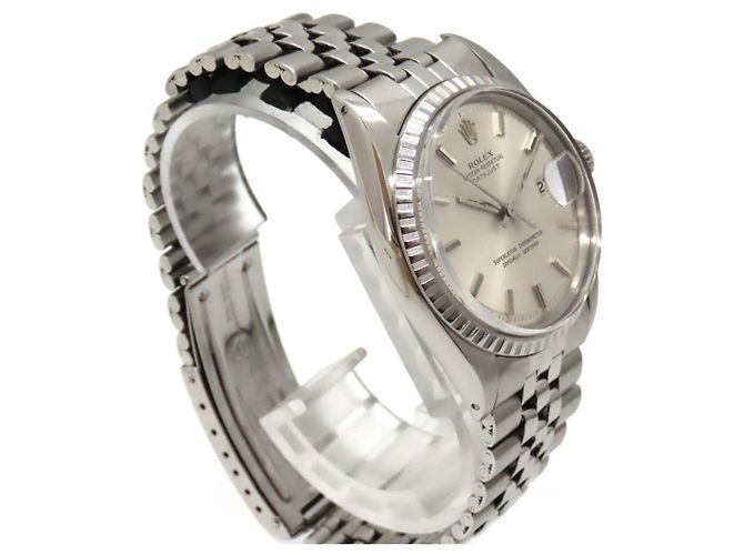 Rolex Datejust Edelstahl Uhr Silber - Ansicht 3