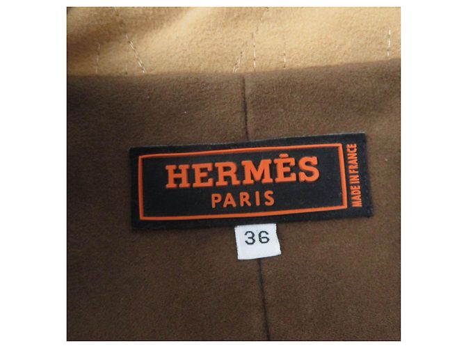 Hermès Giacca in cotone poliestere Hermes Serie Beige - vista 9