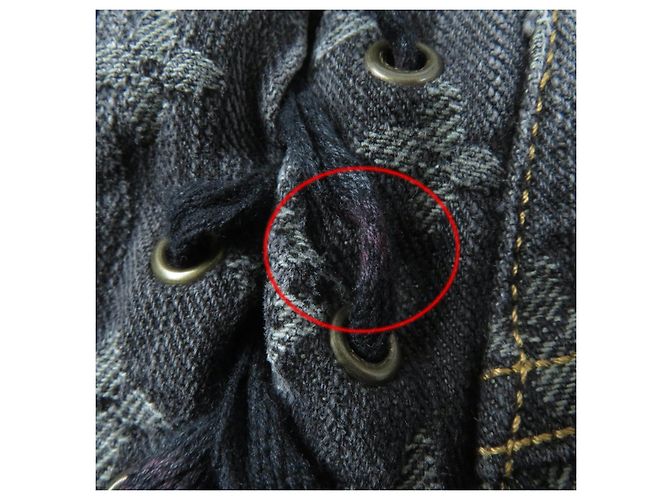 Pantalones de denim de algodón Monogram Louis Vuitton Negro - vista 14